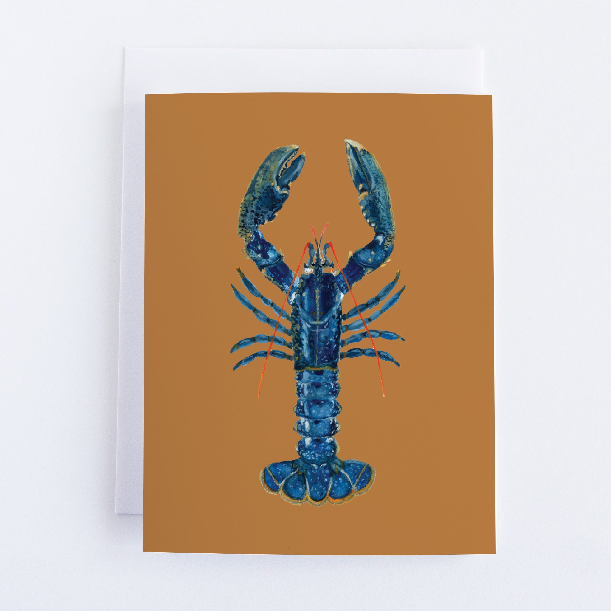 Blue Lobster | Coastal Greeting Card