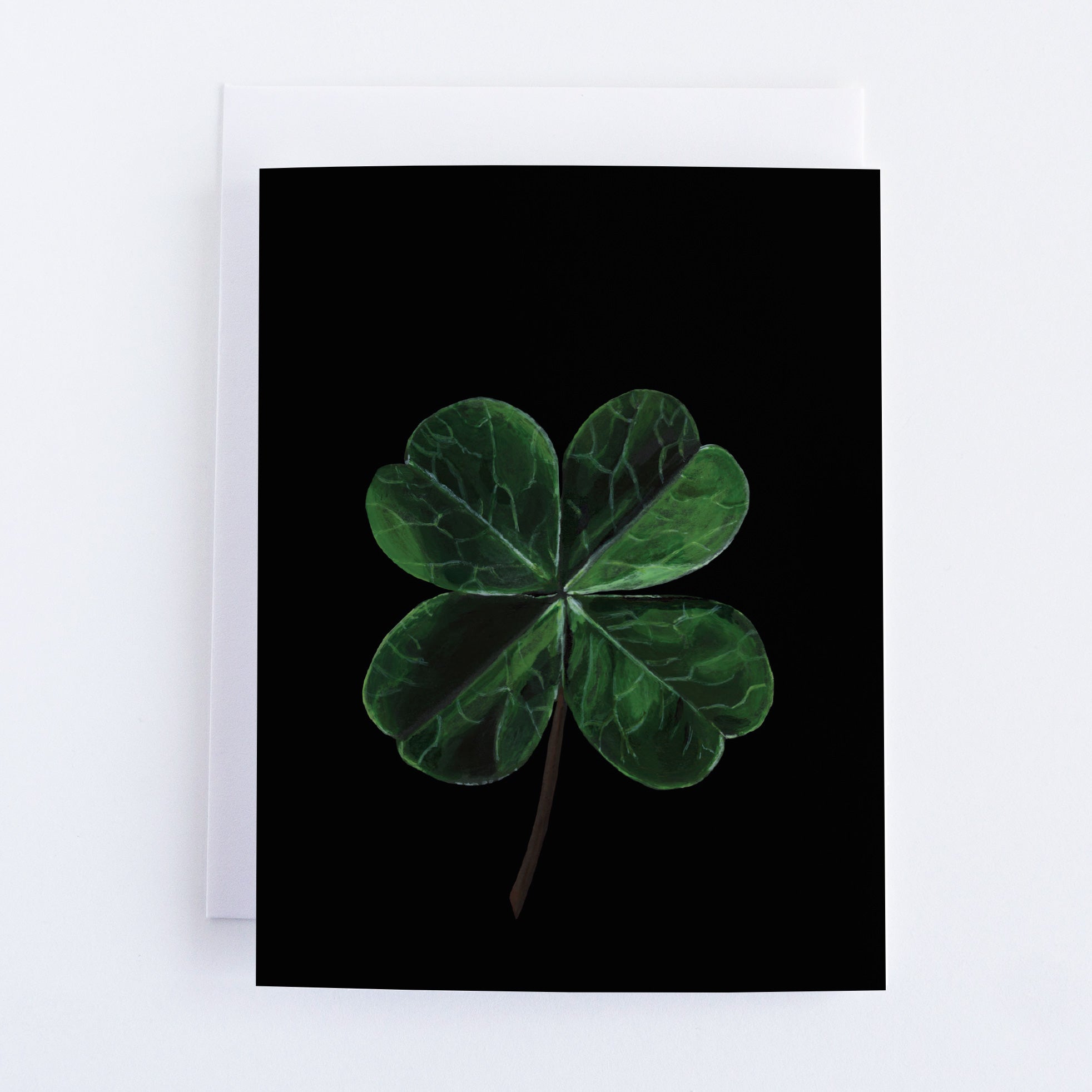 Four Leaf Clover | Floral Greeting Card