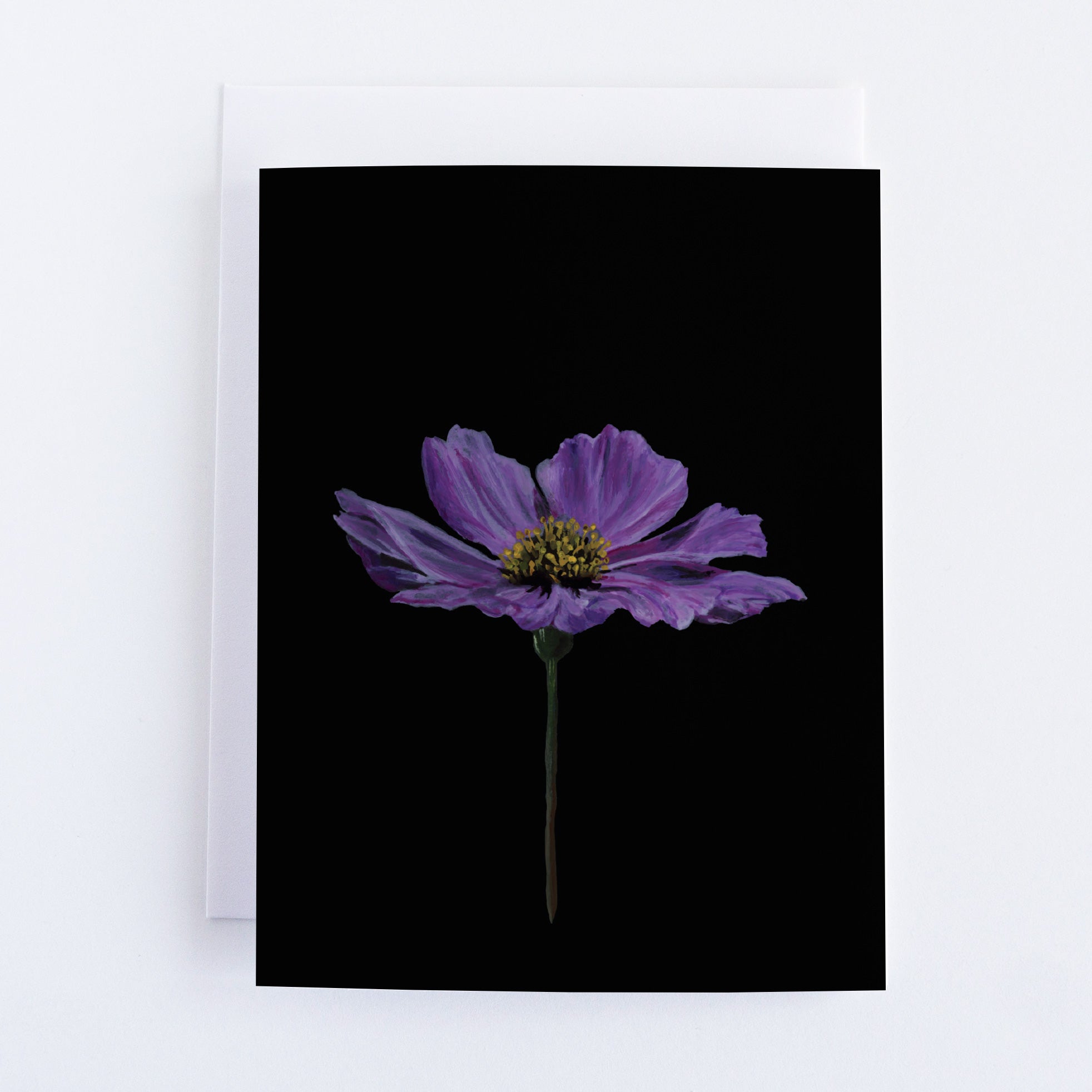 Purple Cosmos | Floral Greeting Card