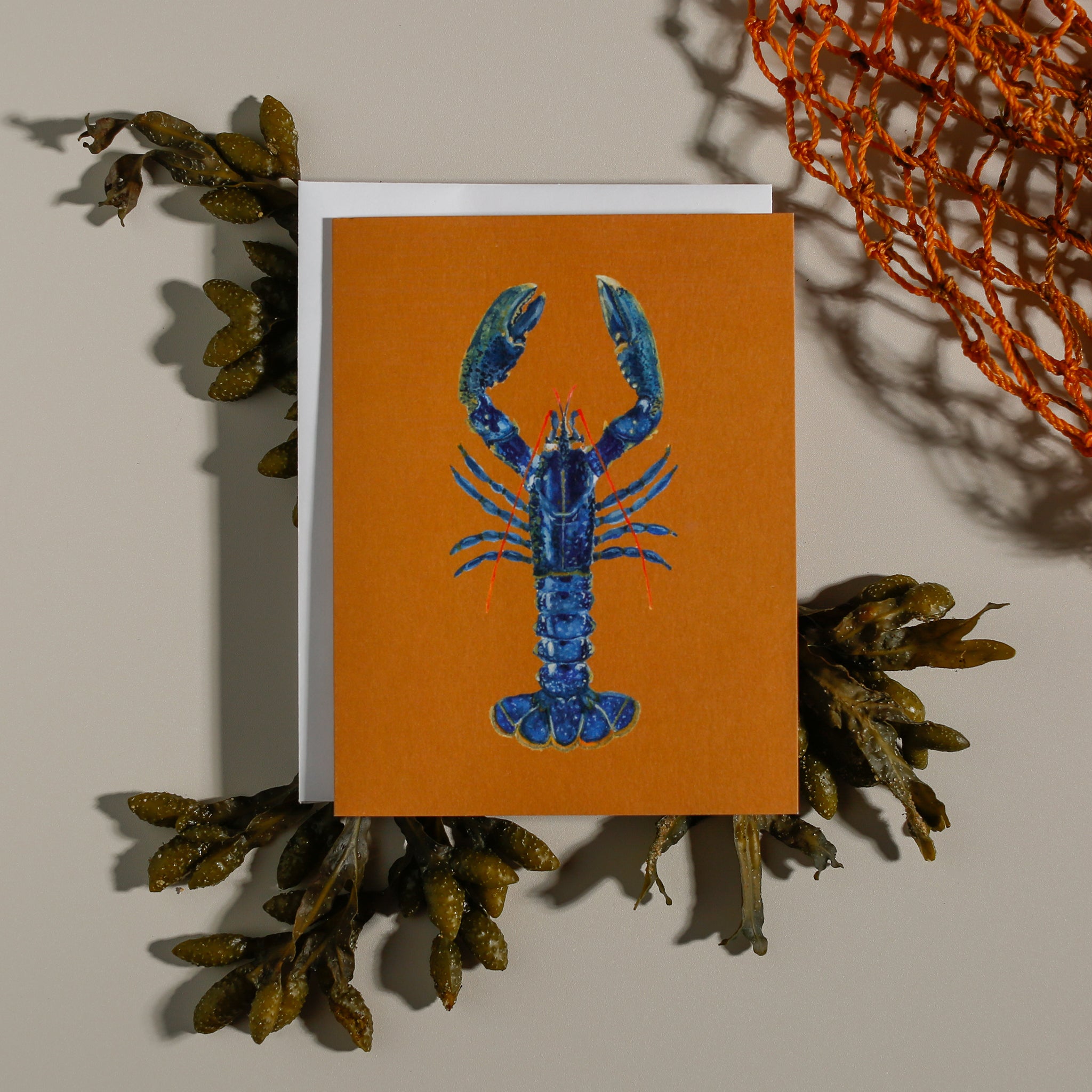 Blue Lobster | Coastal Greeting Card