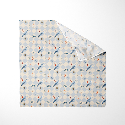 Nautical Checkered Pet Bandana
