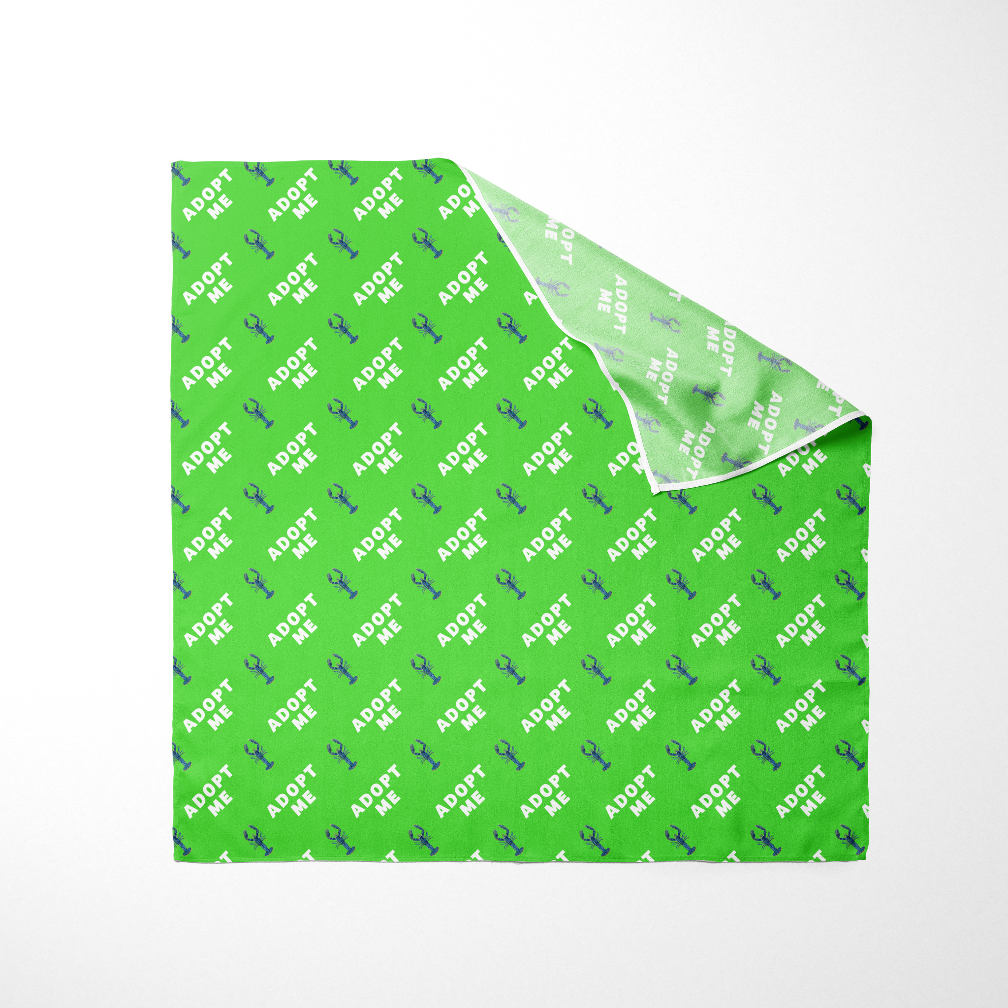Green Adopt Me Dog Bandana