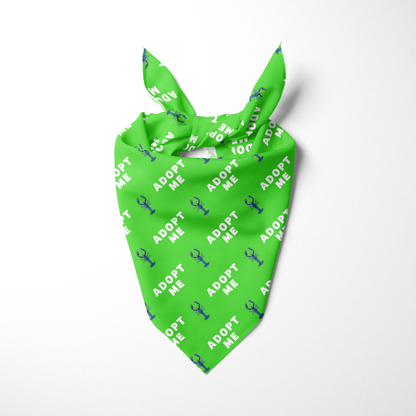 Green Adopt Me Dog Bandana