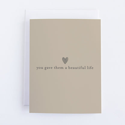 You Gave Them A Beautiful Life | Pet Sympathy Card